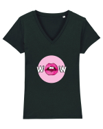 WOW Tricou mânecă scurtă guler V Damă Evoker
