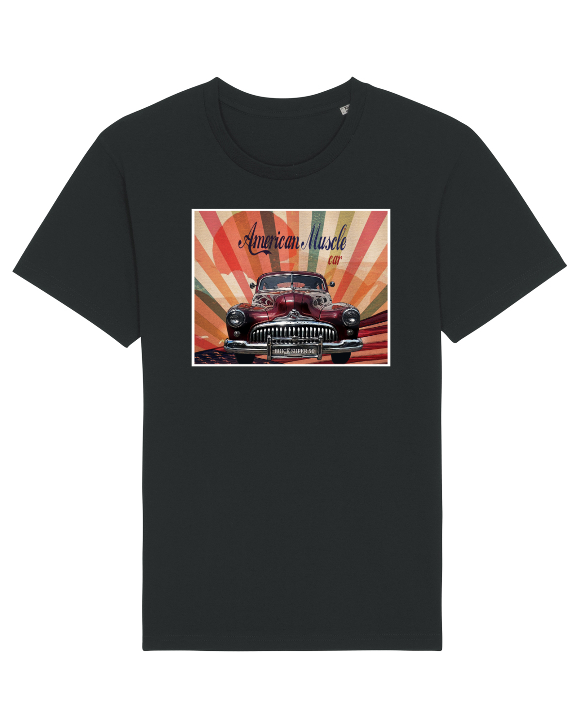 Tricou mânecă scurtă Unisex Rocker Black