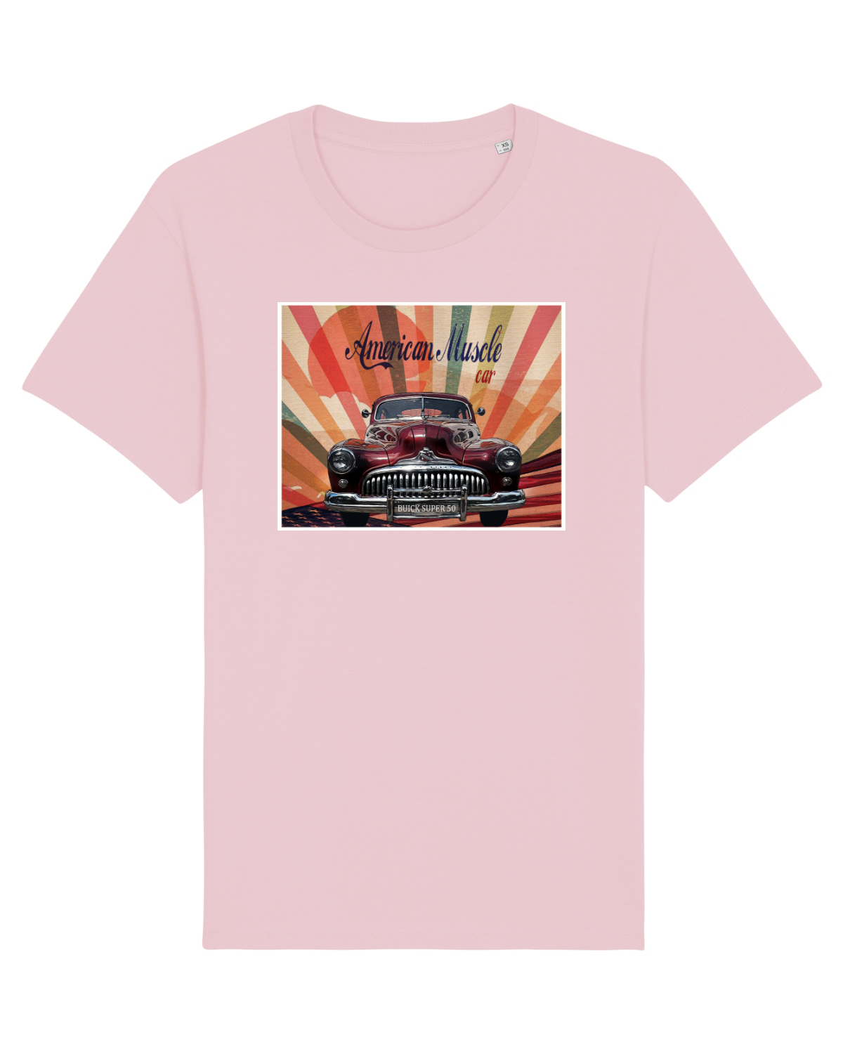 Tricou mânecă scurtă Unisex Rocker Cotton Pink