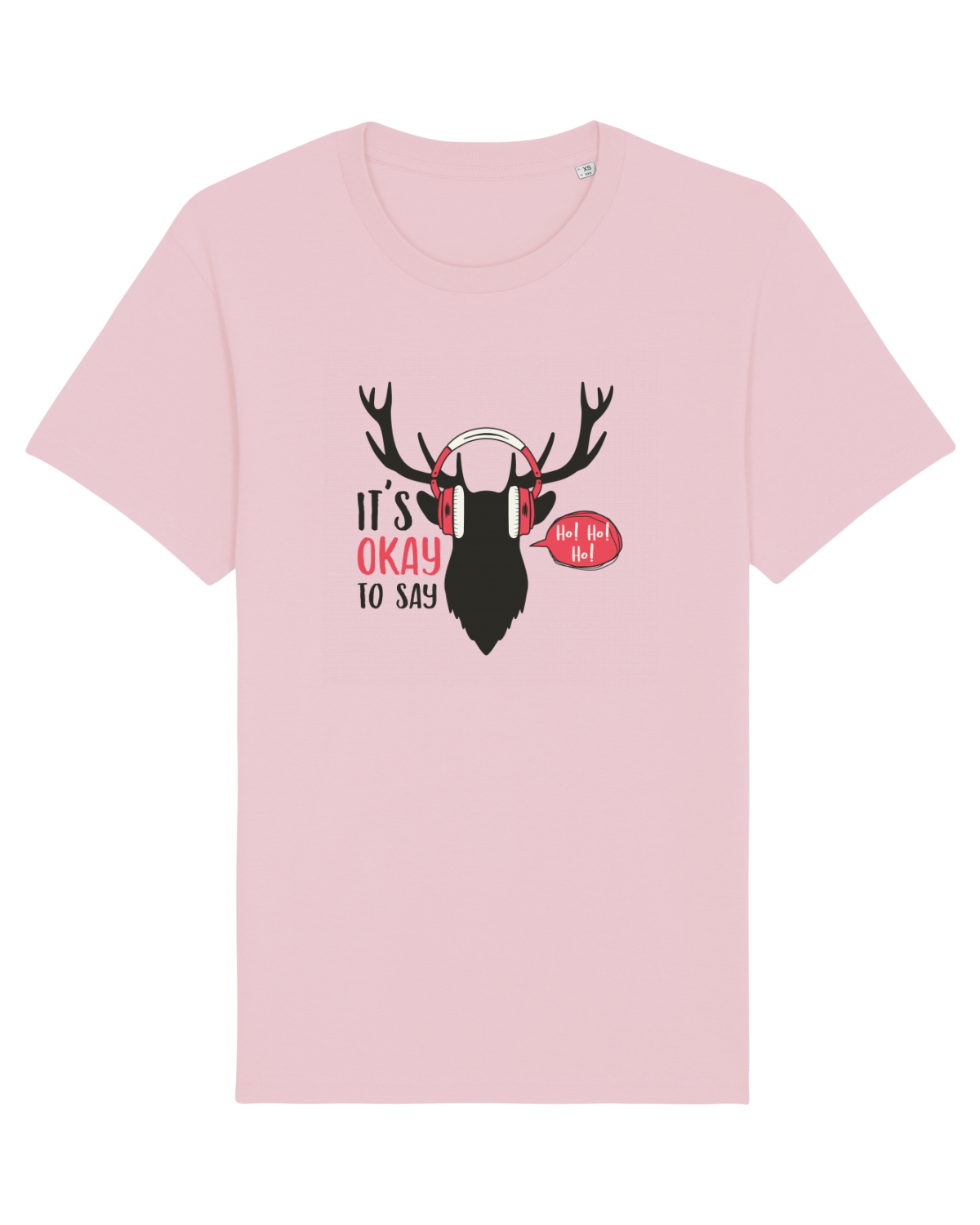 Tricou mânecă scurtă Unisex Rocker Cotton Pink