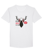 Its Okay to Say HoHoHo Tricou mânecă scurtă guler larg Bărbat Skater