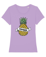 Fineapple Tricou mânecă scurtă guler larg fitted Damă Expresser