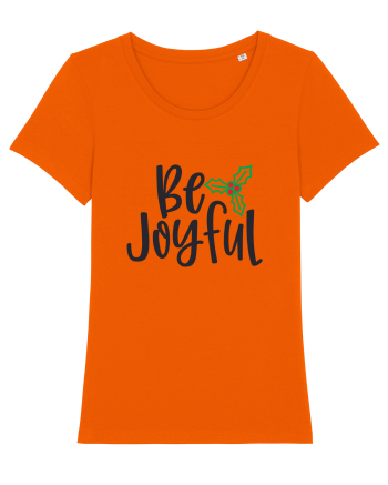 Be Joyful Xmas Bright Orange