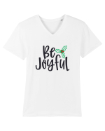 Be Joyful Xmas Tricou mânecă scurtă guler V Bărbat Presenter