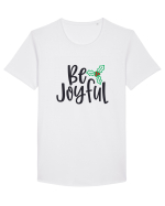 Be Joyful Xmas Tricou mânecă scurtă guler larg Bărbat Skater