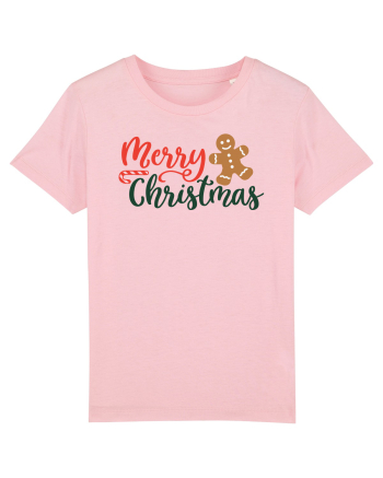 Merry Christmas Gingerbread Cotton Pink