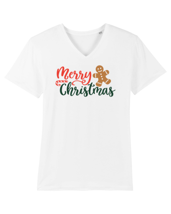 Merry Christmas Gingerbread White