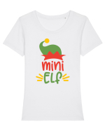 Mini Elf Tricou mânecă scurtă guler larg fitted Damă Expresser