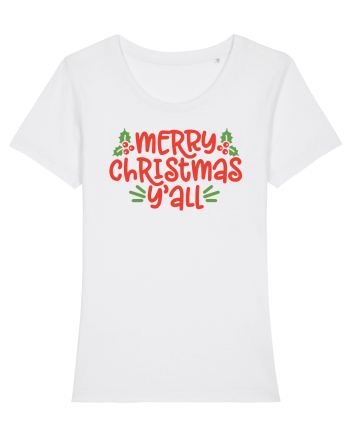 Merry Christmas Yall White