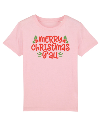 Merry Christmas Yall Cotton Pink