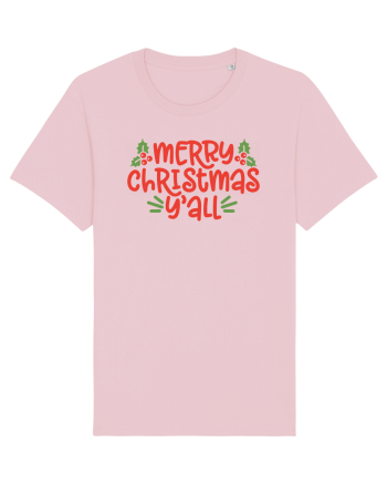 Merry Christmas Yall Cotton Pink