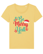 Be Merry Yall Tricou mânecă scurtă guler larg fitted Damă Expresser
