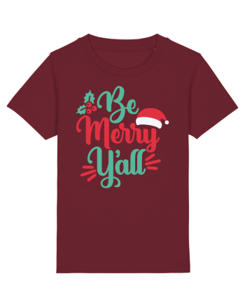 Be Merry Yall Burgundy