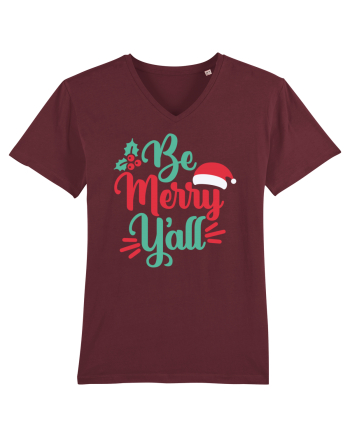 Be Merry Yall Burgundy