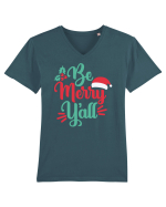 Be Merry Yall Tricou mânecă scurtă guler V Bărbat Presenter