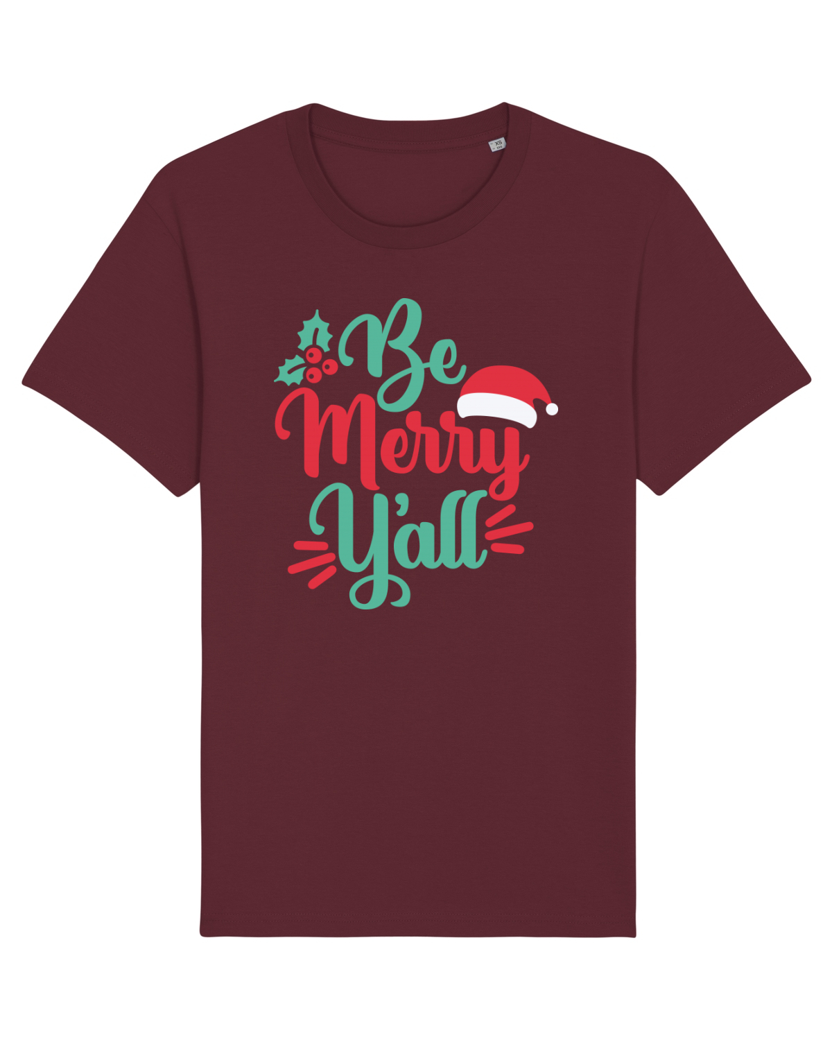 Tricou mânecă scurtă Unisex Rocker Burgundy