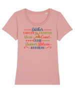 Reindeers Santa Tricou mânecă scurtă guler larg fitted Damă Expresser