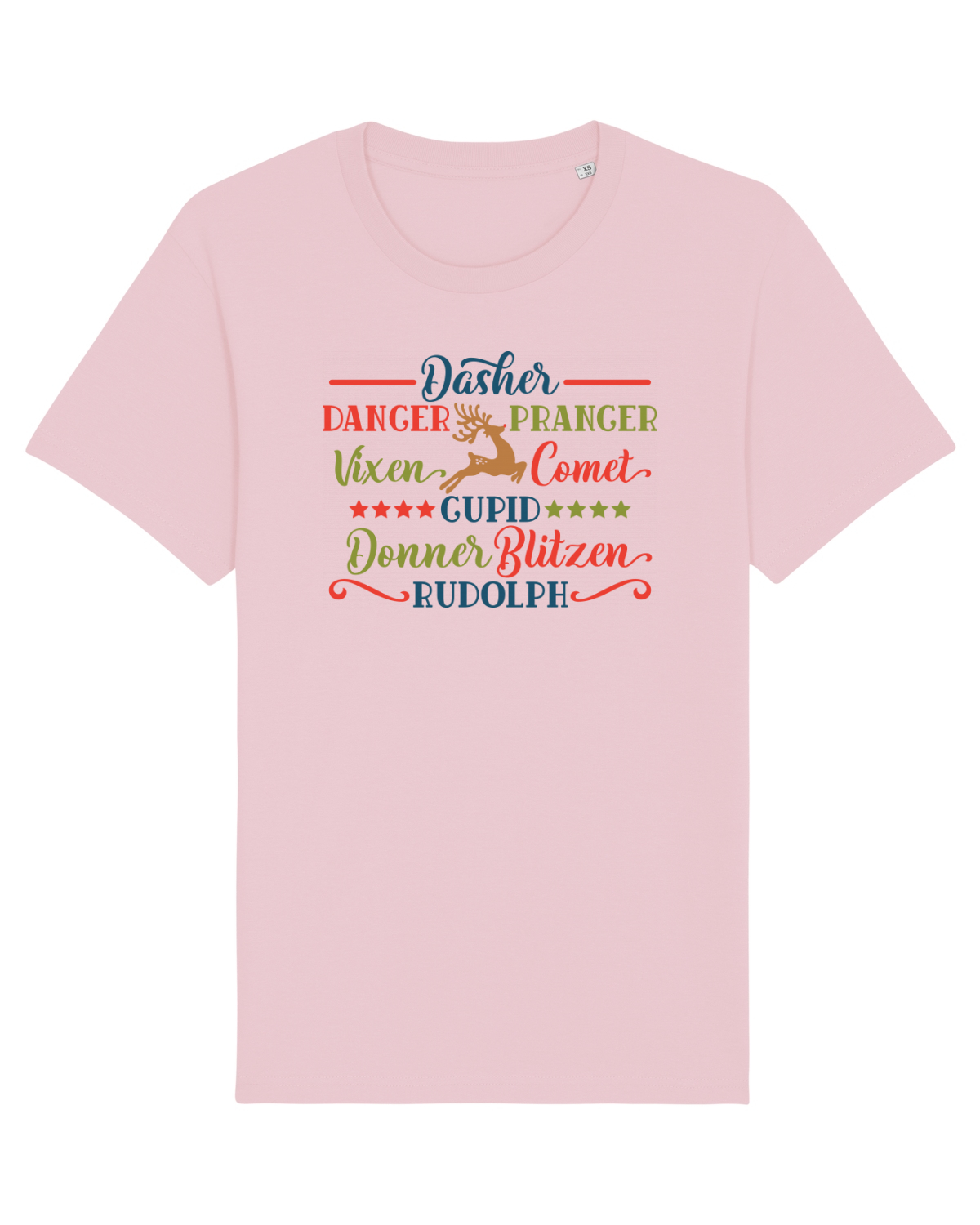 Tricou mânecă scurtă Unisex Rocker Cotton Pink