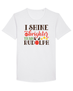 I shine Brighter than Rudolf Tricou mânecă scurtă guler larg Bărbat Skater