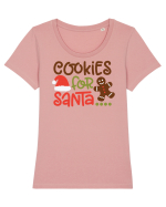 Cookies for Santa Tricou mânecă scurtă guler larg fitted Damă Expresser