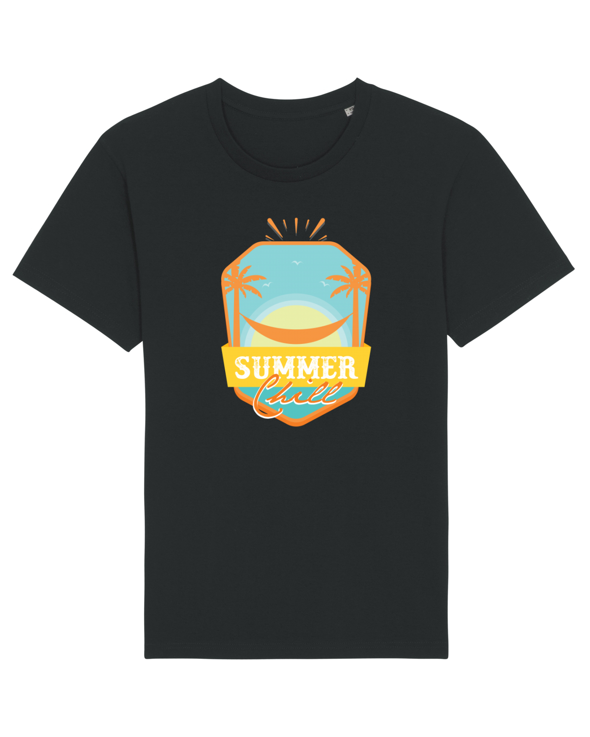 Tricou mânecă scurtă Unisex Rocker Black