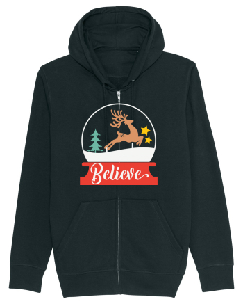 Believe Reindeer Black