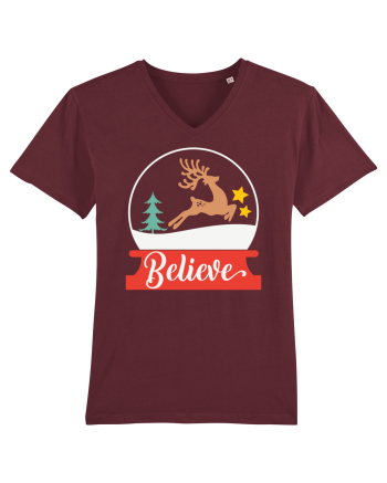 Believe Reindeer Burgundy