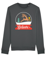 Believe Reindeer Bluză mânecă lungă Unisex Rise