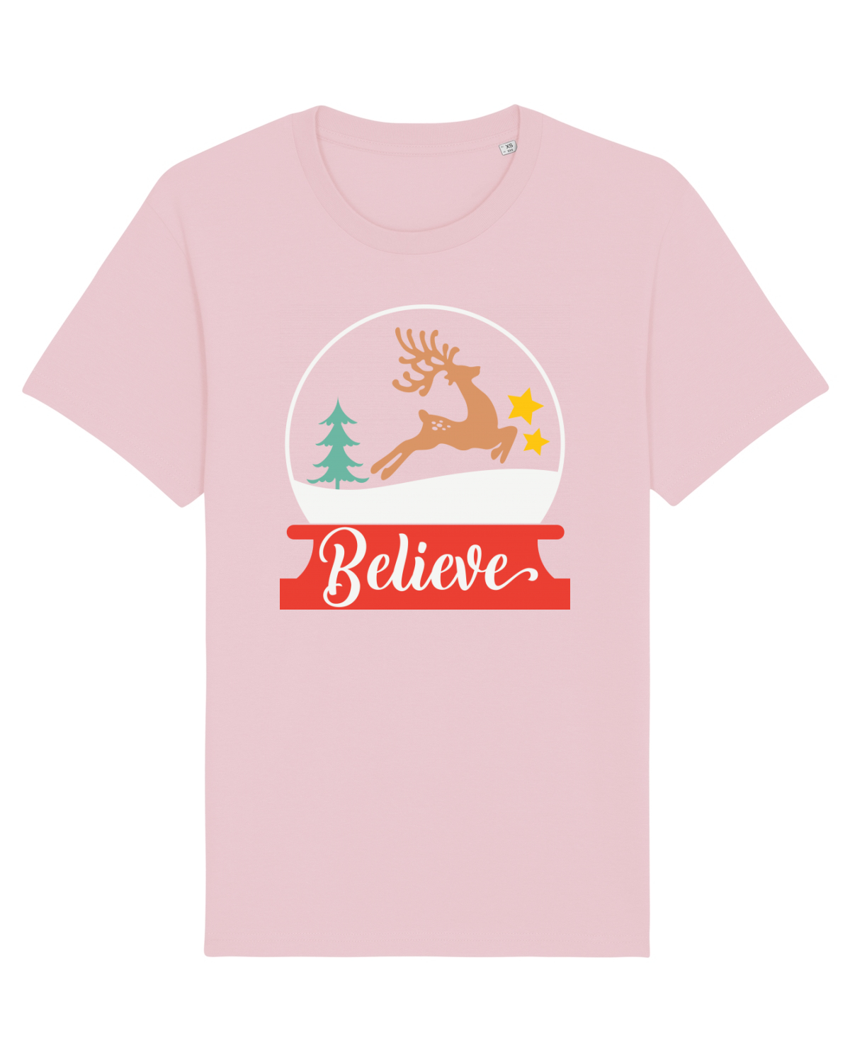 Tricou mânecă scurtă Unisex Rocker Cotton Pink
