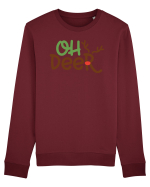 Oh Deer Xmas Bluză mânecă lungă Unisex Rise
