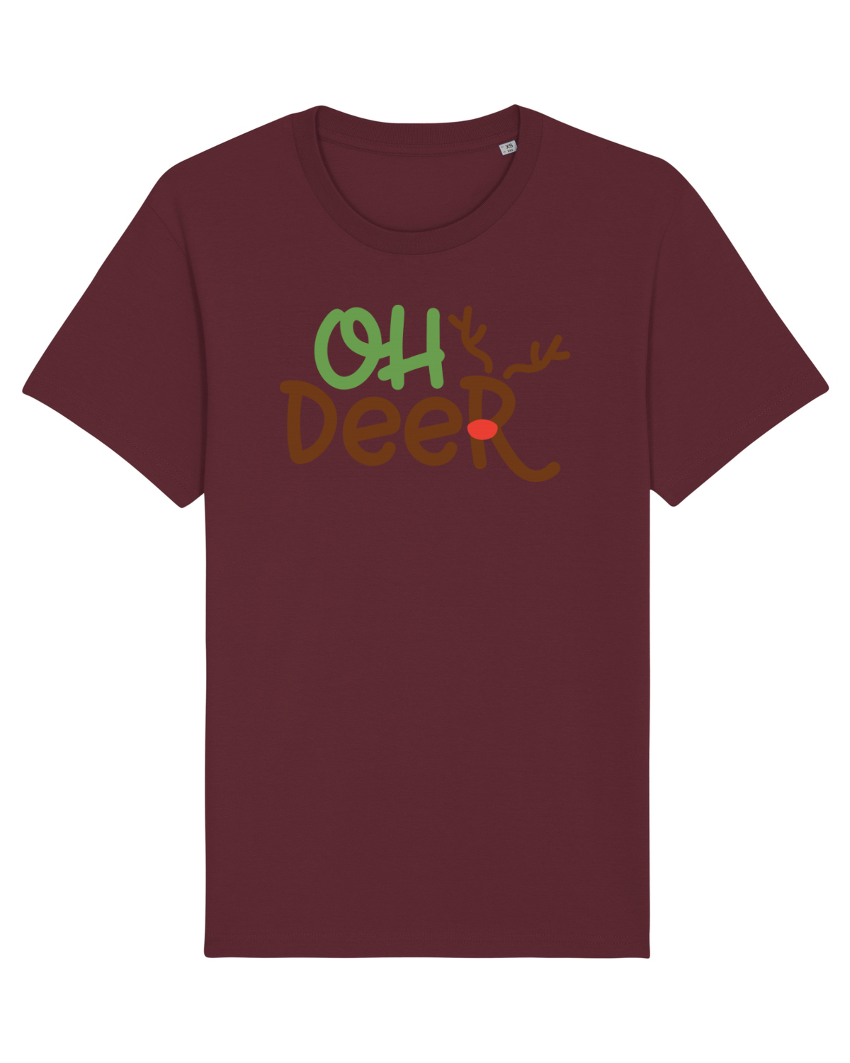 Tricou mânecă scurtă Unisex Rocker Burgundy