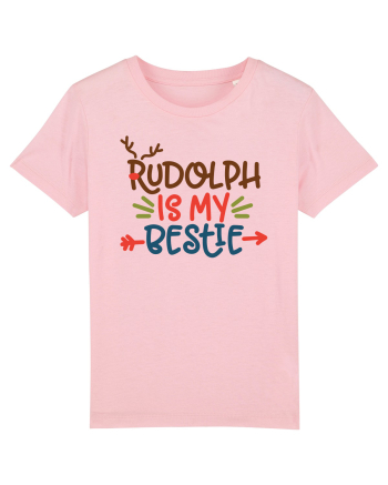 Rudolph is My Bestie Cotton Pink