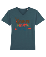 Rudolph is My Bestie Tricou mânecă scurtă guler V Bărbat Presenter