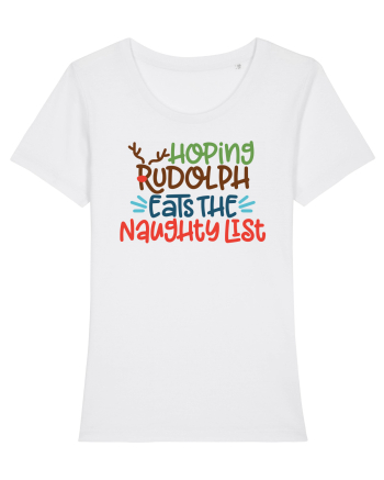 Hoping Rudolph Eats the Naughty List White