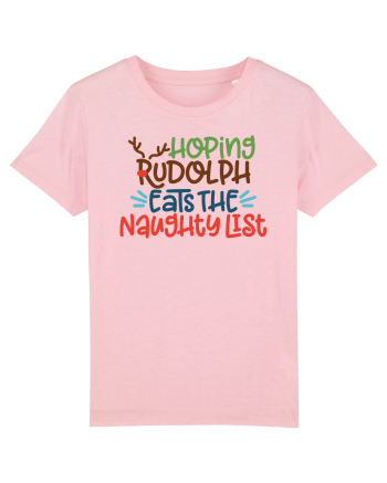 Hoping Rudolph Eats the Naughty List Cotton Pink