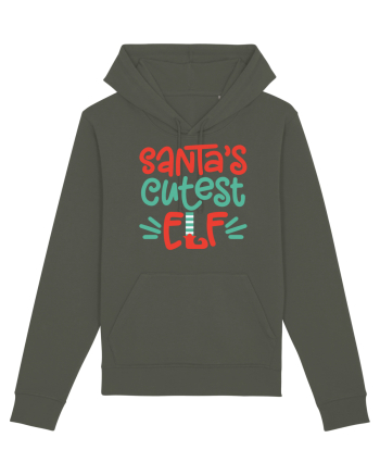 Santas Cutest Elf Khaki