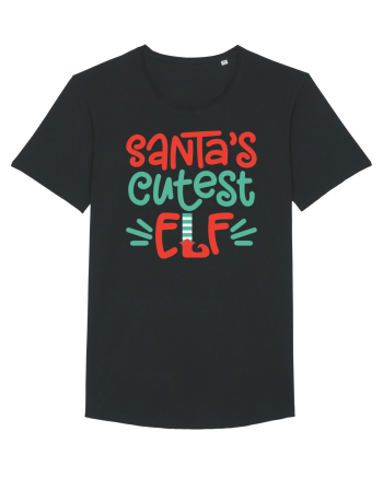 Santas Cutest Elf Black