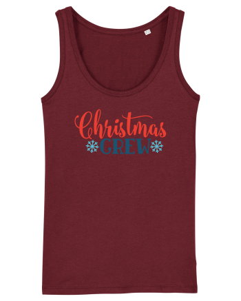 Christmas Crew Snow Burgundy