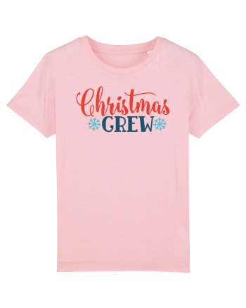Christmas Crew Snow Cotton Pink