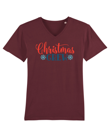 Christmas Crew Snow Burgundy