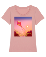 Late Nights Tricou mânecă scurtă guler larg fitted Damă Expresser