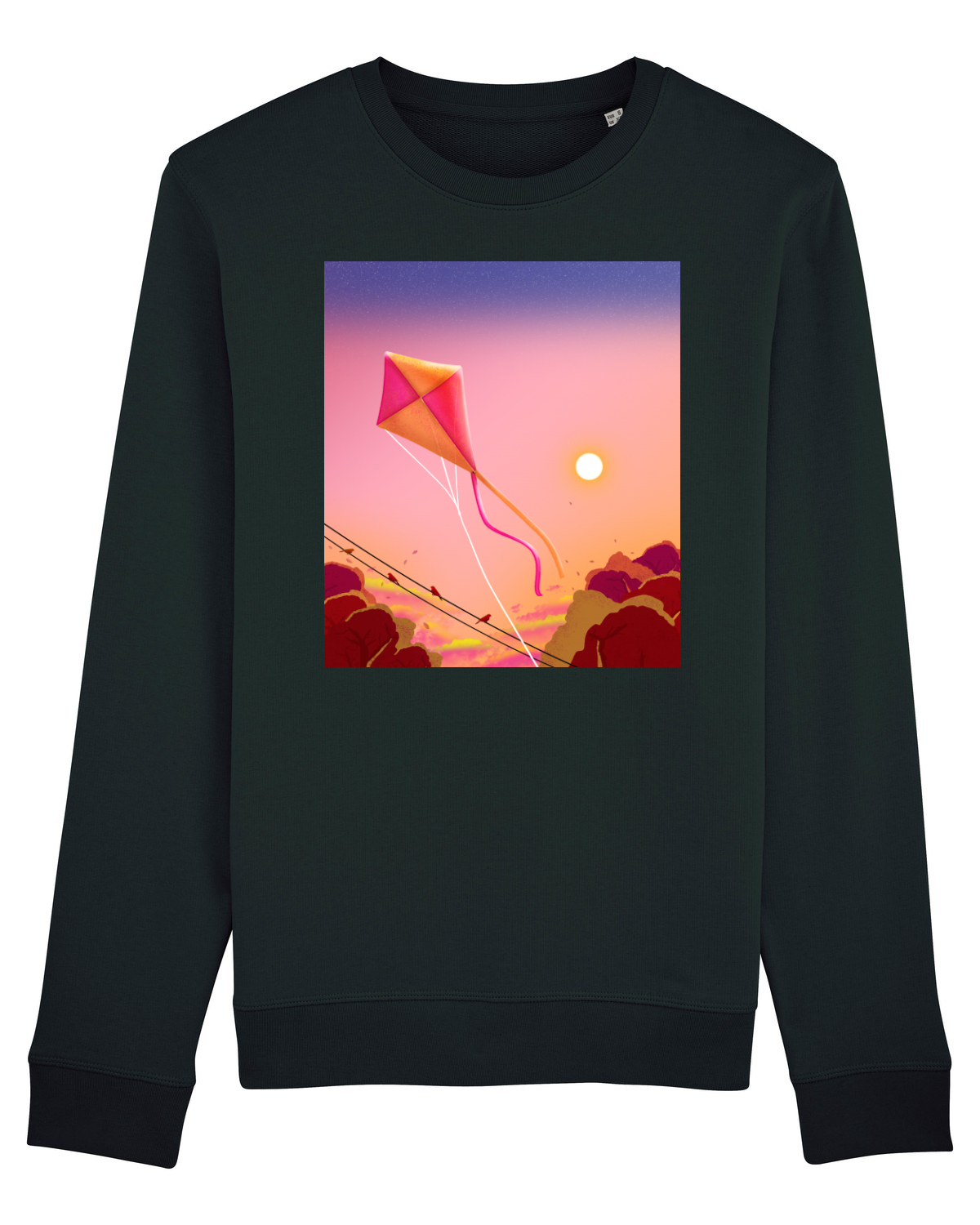 Bluză mânecă lungă Unisex Rise Black