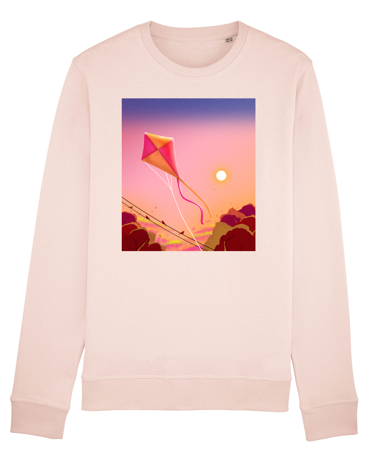 Bluză mânecă lungă Unisex Rise Candy Pink