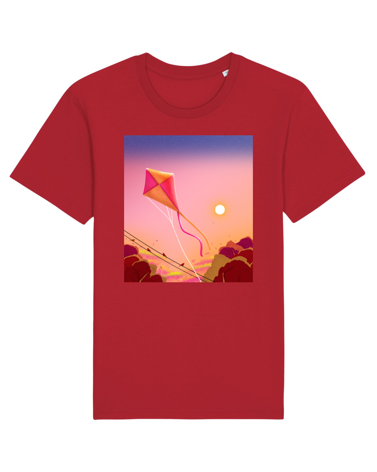 Tricou mânecă scurtă Unisex Rocker Red