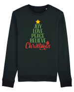 Joy Love Peace Christmas Bluză mânecă lungă Unisex Rise