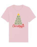Joy Love Peace Christmas Tricou mânecă scurtă Unisex Rocker