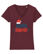 Santa Squad Tricou mânecă scurtă guler V Damă Evoker
