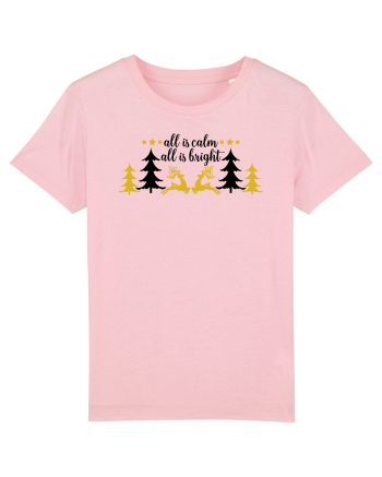 All is Bright Xmas Cotton Pink