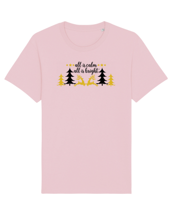 All is Bright Xmas Cotton Pink