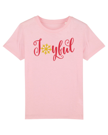 Joyful Xmas Red Cotton Pink